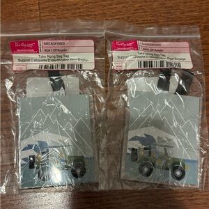 Thirty-One Clear and Black Luggage Tag